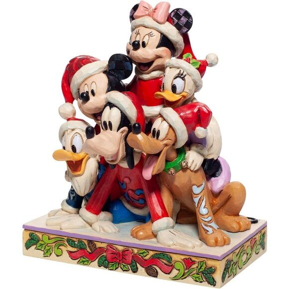 Enesco Jim Shore Disney Traditions Christmas Mickey Mouse and Friends Figurine - Picture 7 of 10